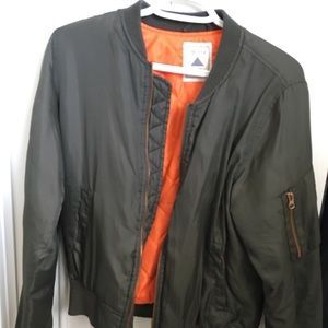 Olive Green Bomber Jacket